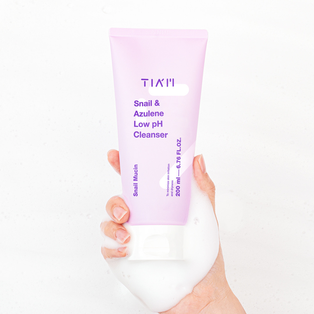 TM1 شوینده حلزون تیام TIAM Snail & Azulene Low pH Cleanser 🐌 - تصویر 1